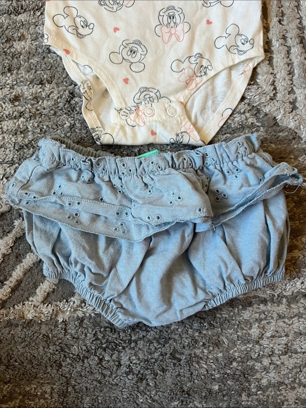 Disney Baby Minnie/Mickey Mouse Set - 3-6 Months
